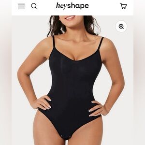 HeyShape snatched bodysuit shapewear XL viral tiktok black slimming suit NWT